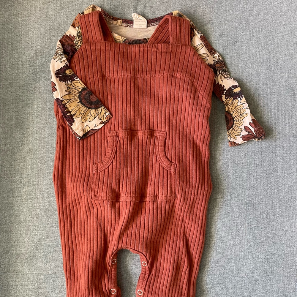 Kate Quinn Sunflower Onesie & Overall bundle